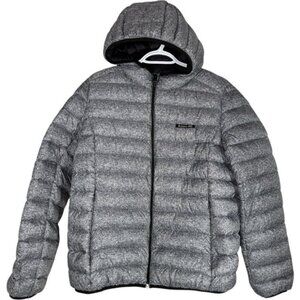 Roots Packable Duck Down Puffer Jacket Salt & Pepper size XS